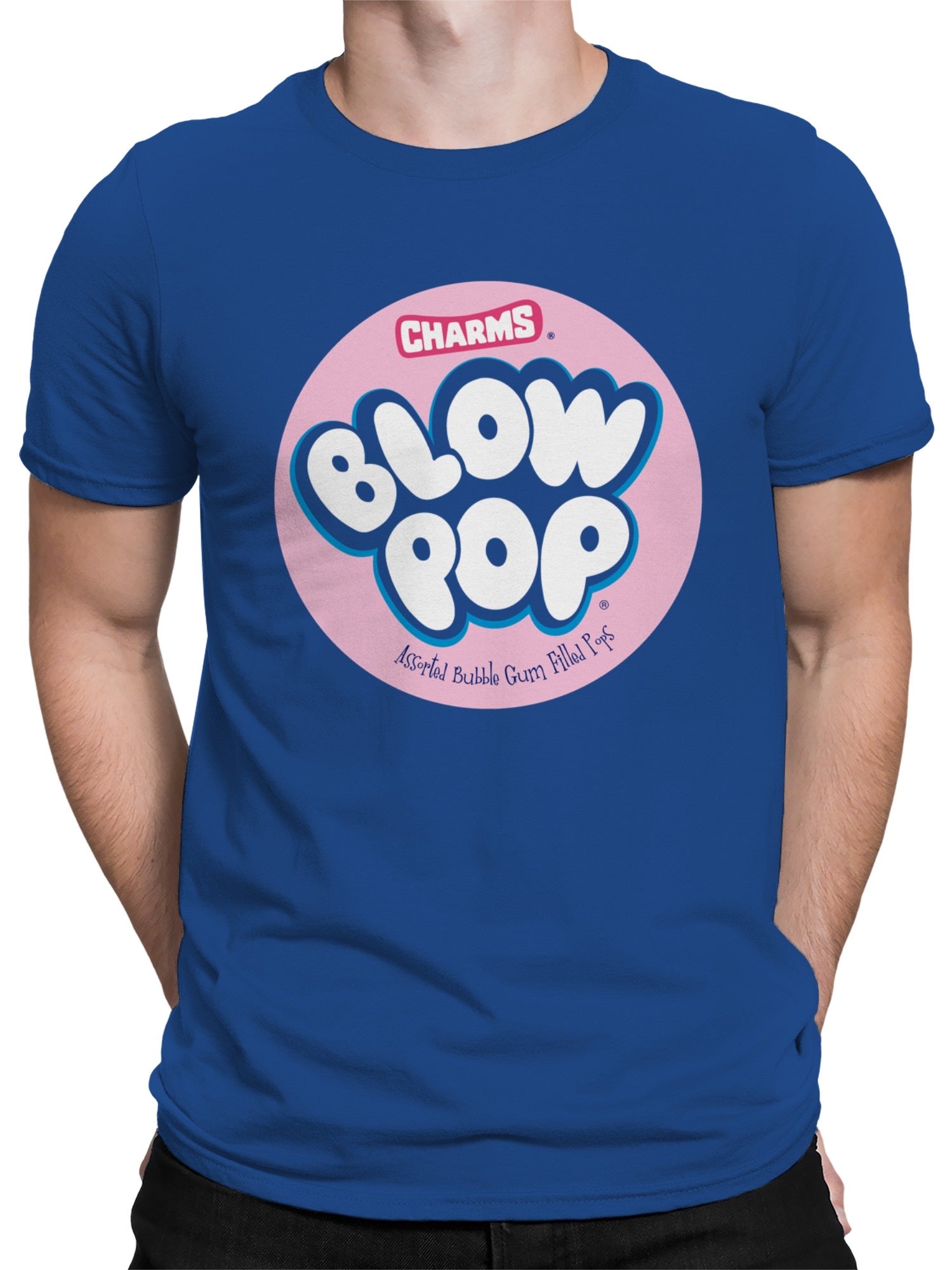 Officially Licensed Blow Pop Charms Blow Pop Lollipops Men's T-shirt