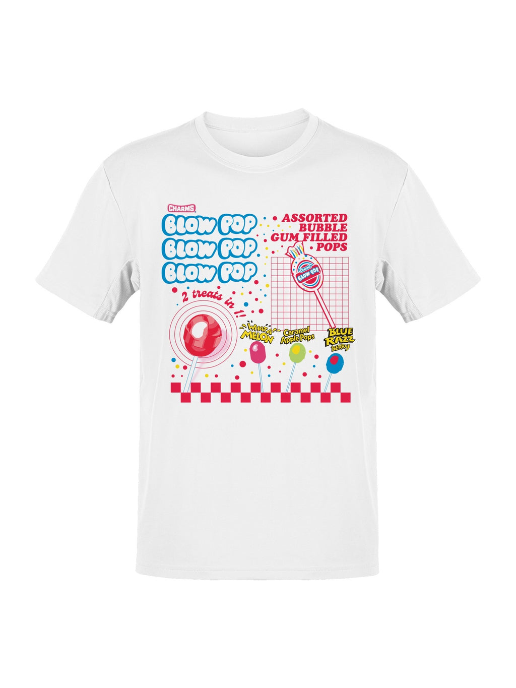 Officially Licensed Blow Pop Bubble Gum Lollipop Assortment Men's T-shirt