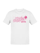 Officially Licensed Blow Pop Pink Pop Art Graphic Men's T-shirt