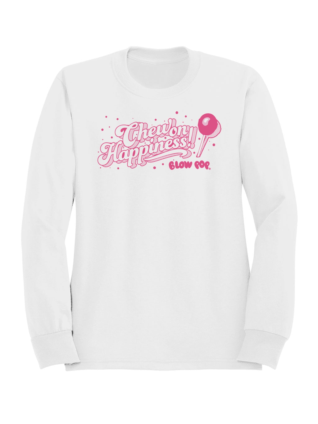 Officially Licensed Blow Pop Pink Pop Art Graphic Women's Sweatshirt