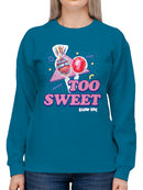 Officially Licensed Blow Pop Cherry Blow Pop Art Women's Sweatshirt