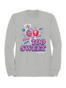 Officially Licensed Blow Pop Cherry Blow Pop Art Women's Sweatshirt