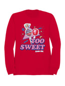 Officially Licensed Blow Pop Cherry Blow Pop Art Women's Sweatshirt