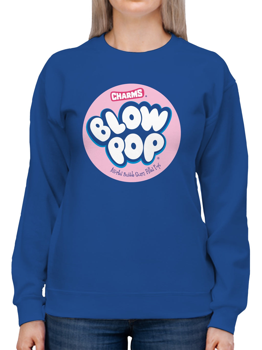 Officially Licensed Blow Pop Charms Blow Pop Lollipops Women's Sweatshirt