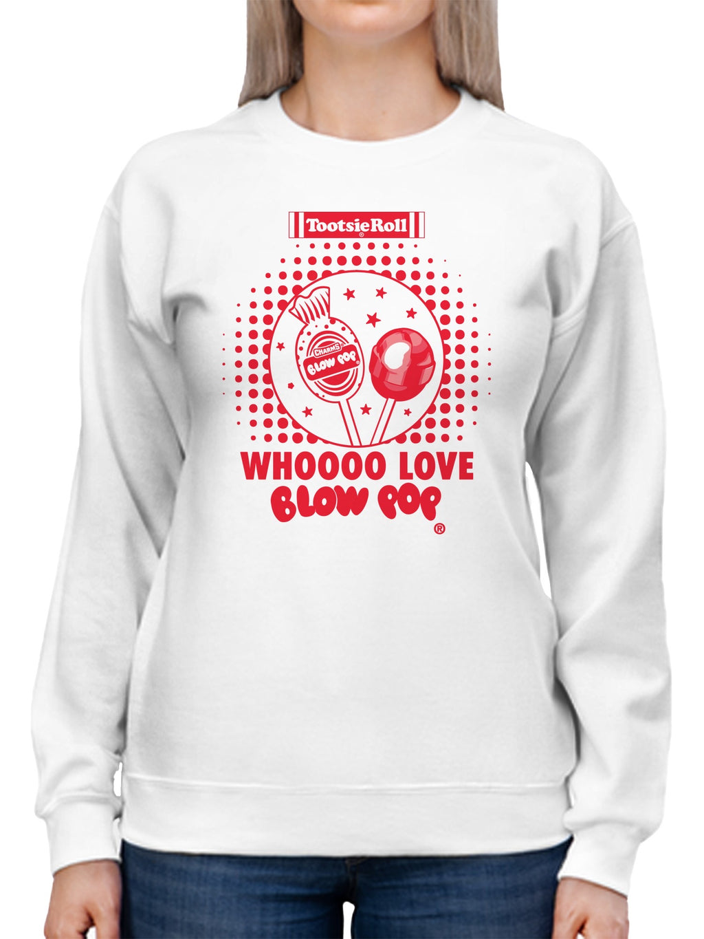 Officially Licensed Blow Pop Vintage Blow Pop Design Women's Sweatshirt