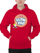 Officially Licensed Blow Pop Lollipop Candy Charms Treat Men's Hoodie