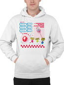 Officially Licensed Blow Pop Bubble Gum Lollipop Assortment Men's Hoodie