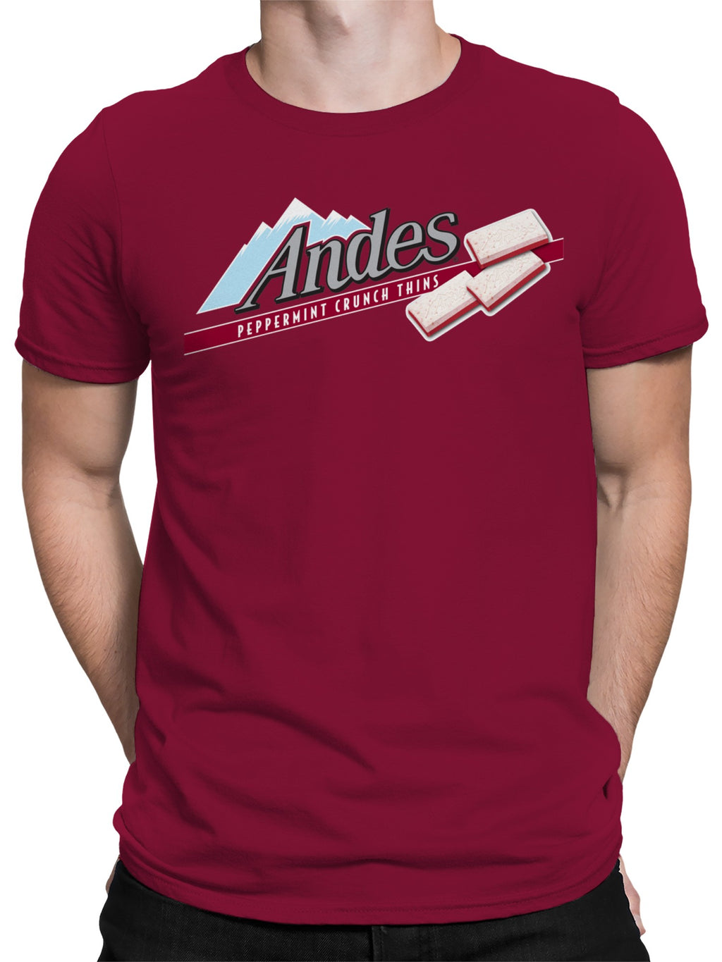 Officially Licensed Andes Mint Peppermint Crunch Thins Men's T-shirt