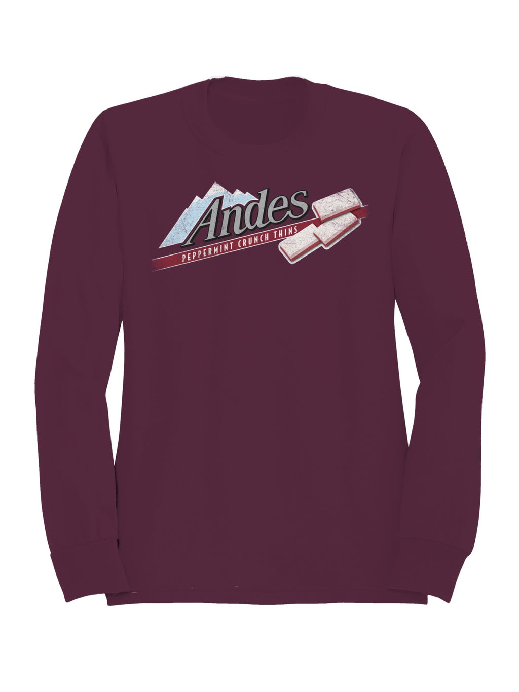 Officially Licensed Andes Mint Chocolate Candy Bars Women's Sweatshirt