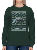 Officially Licensed Andes Mint Chocolate Ugly Sweater Design Women's Sweatshirt