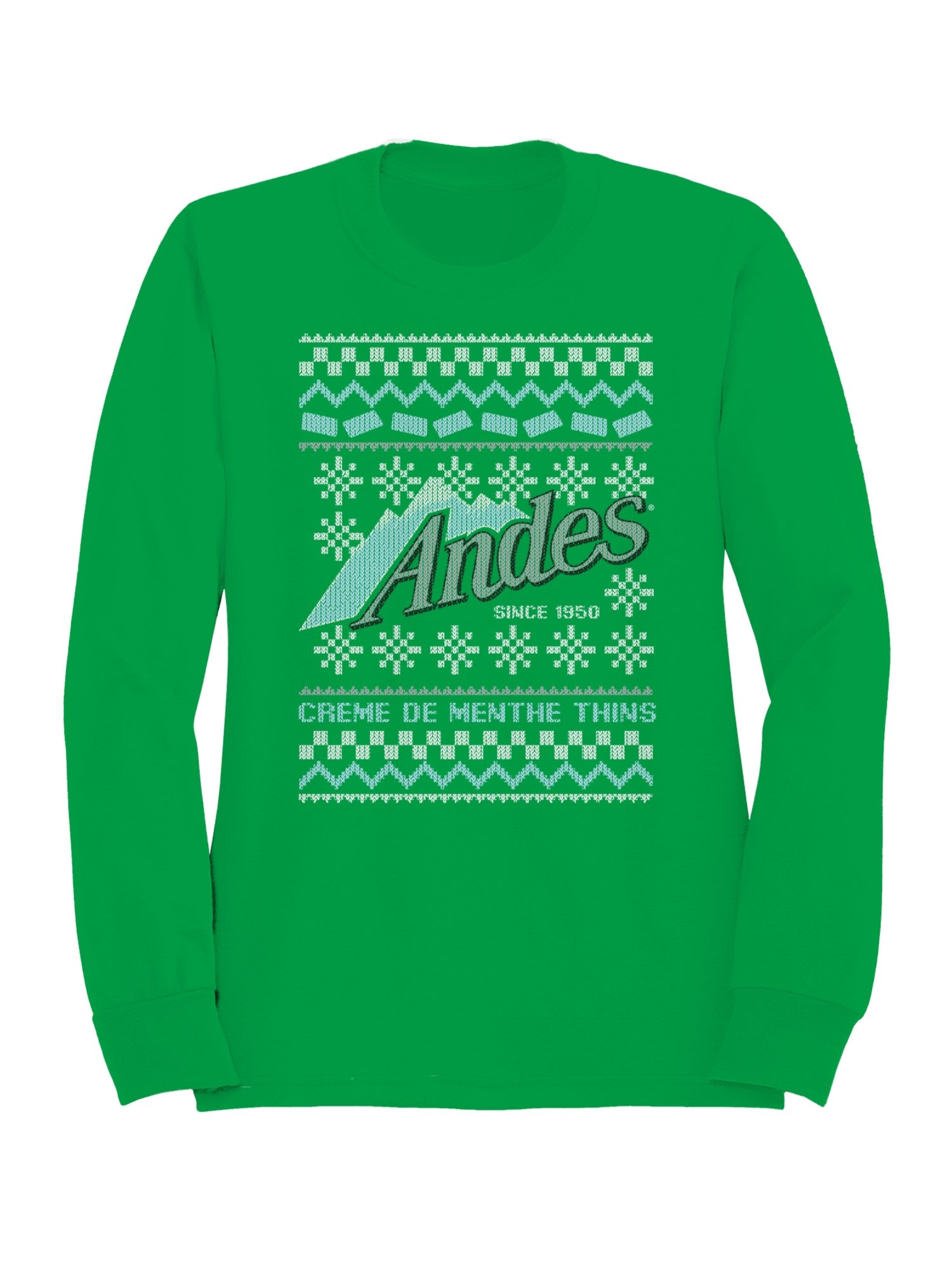 Officially Licensed Andes Mint Chocolate Ugly Sweater Design Women's Sweatshirt