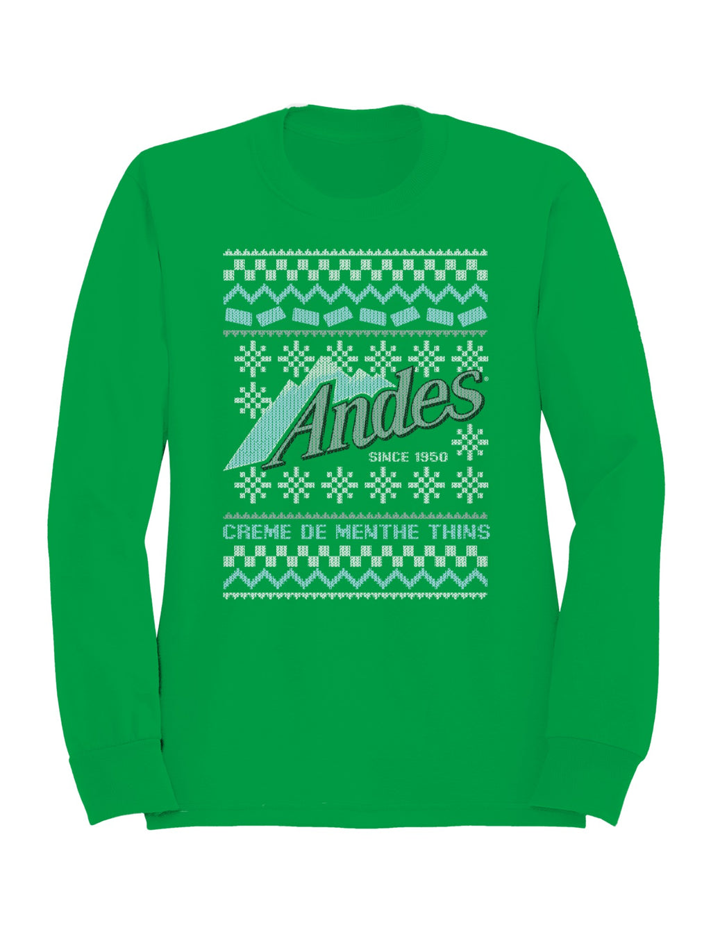 Officially Licensed Andes Mint Chocolate Ugly Sweater Design Men's Sweatshirt