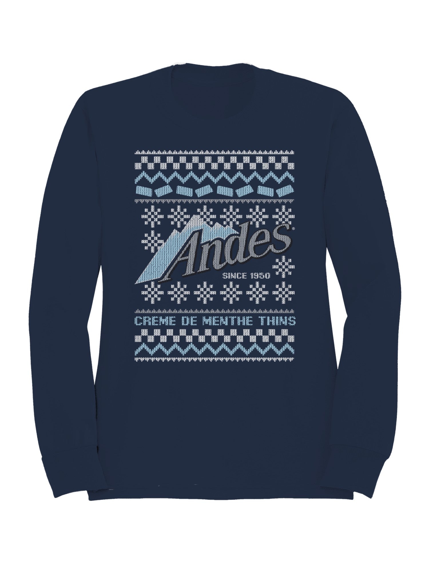Officially Licensed Andes Mint Chocolate Ugly Sweater Design Men's Sweatshirt