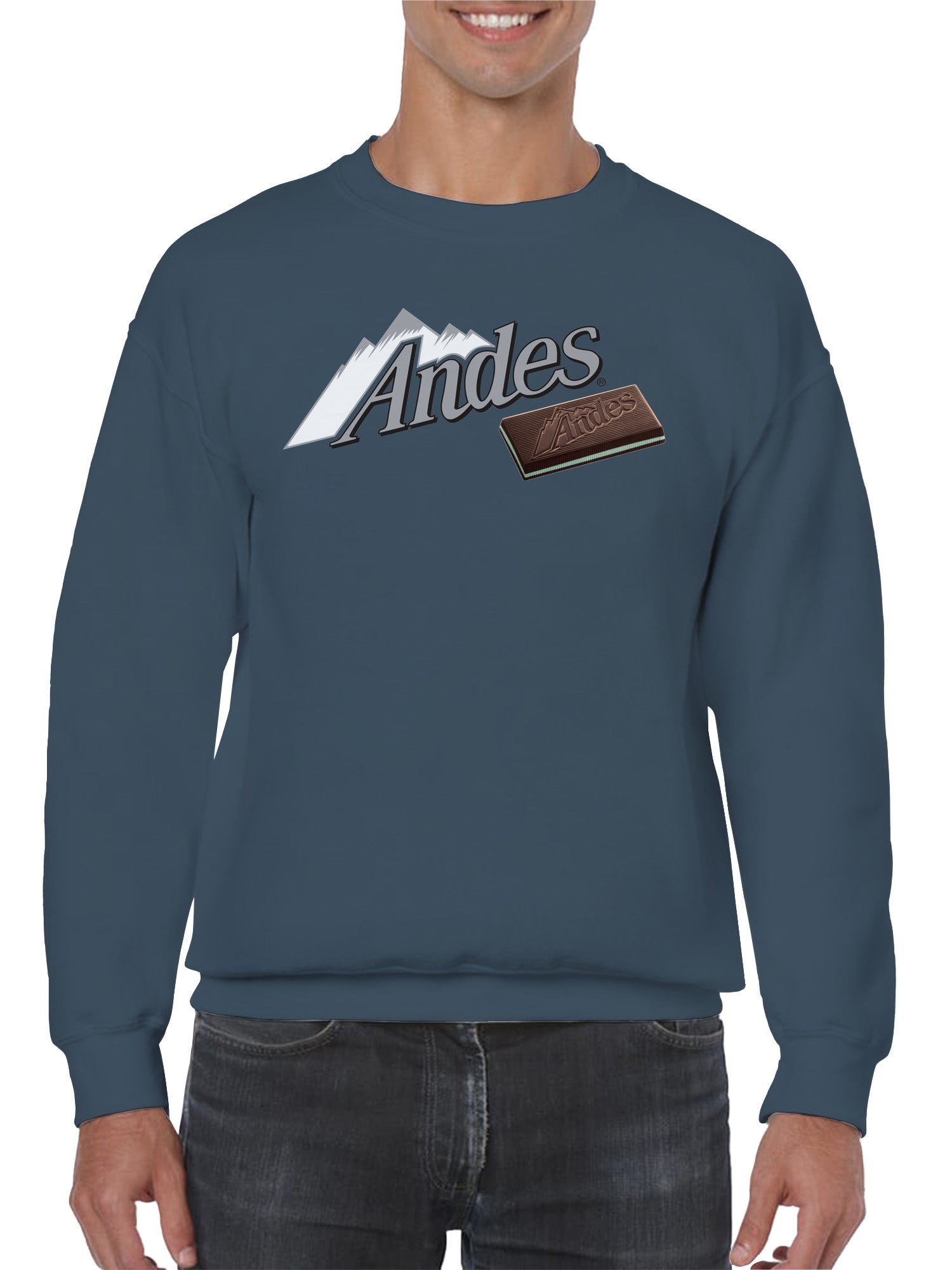 Officially Licensed Andes Mint Chocolate Mint Thins Delight Men's Sweatshirt
