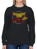 Officially Licensed Charleston Chew Neon Sign Women's Sweatshirt