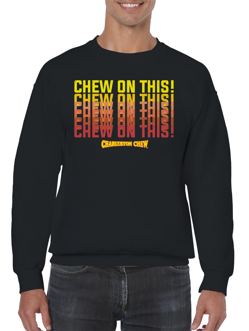 Officially Licensed Charleston Chew On This Tee Design Men's Sweatshirt