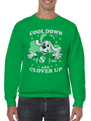 Officially Licensed Slush Puppie Clover Dog St. Patrick's Men's Sweatshirt