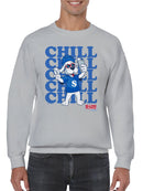 Officially Licensed Slush Puppie Chill Dog Selfie  Men's Sweatshirt