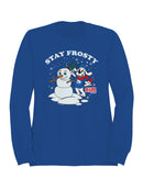 Officially Licensed Slush Puppie Frosty Snowman Men's Sweatshirt