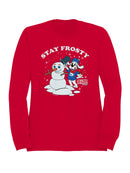 Officially Licensed Slush Puppie Frosty Snowman Women's Sweatshirt