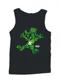 Officially Licensed Slush Puppie Green Clover Dog Plush Toy Men's Tank Top