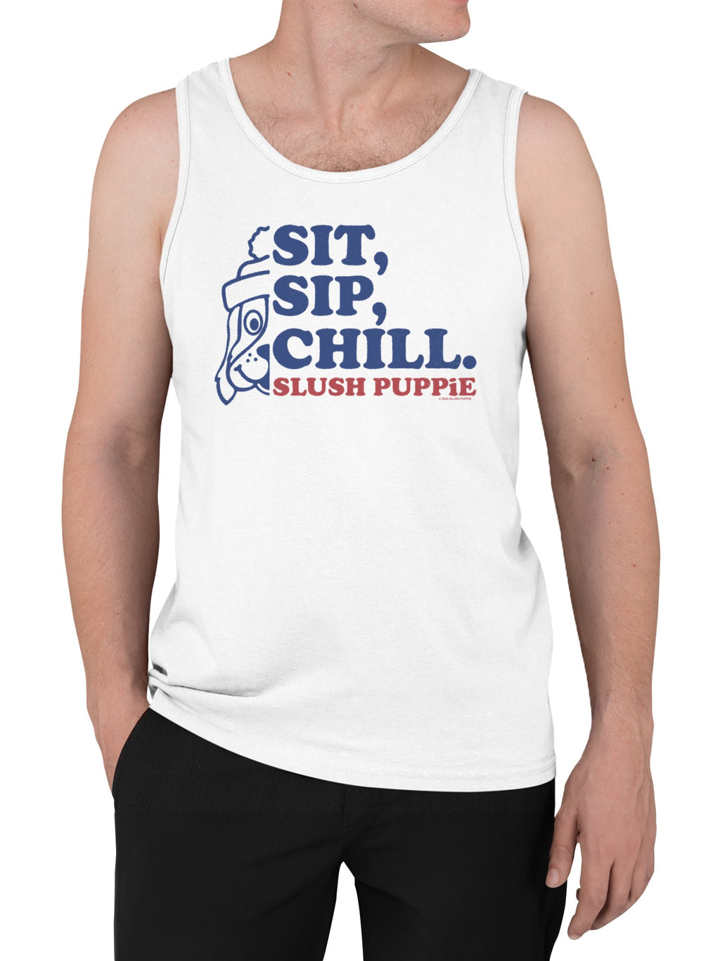 Officially Licensed Slush Puppie Chill Men's Tank Top