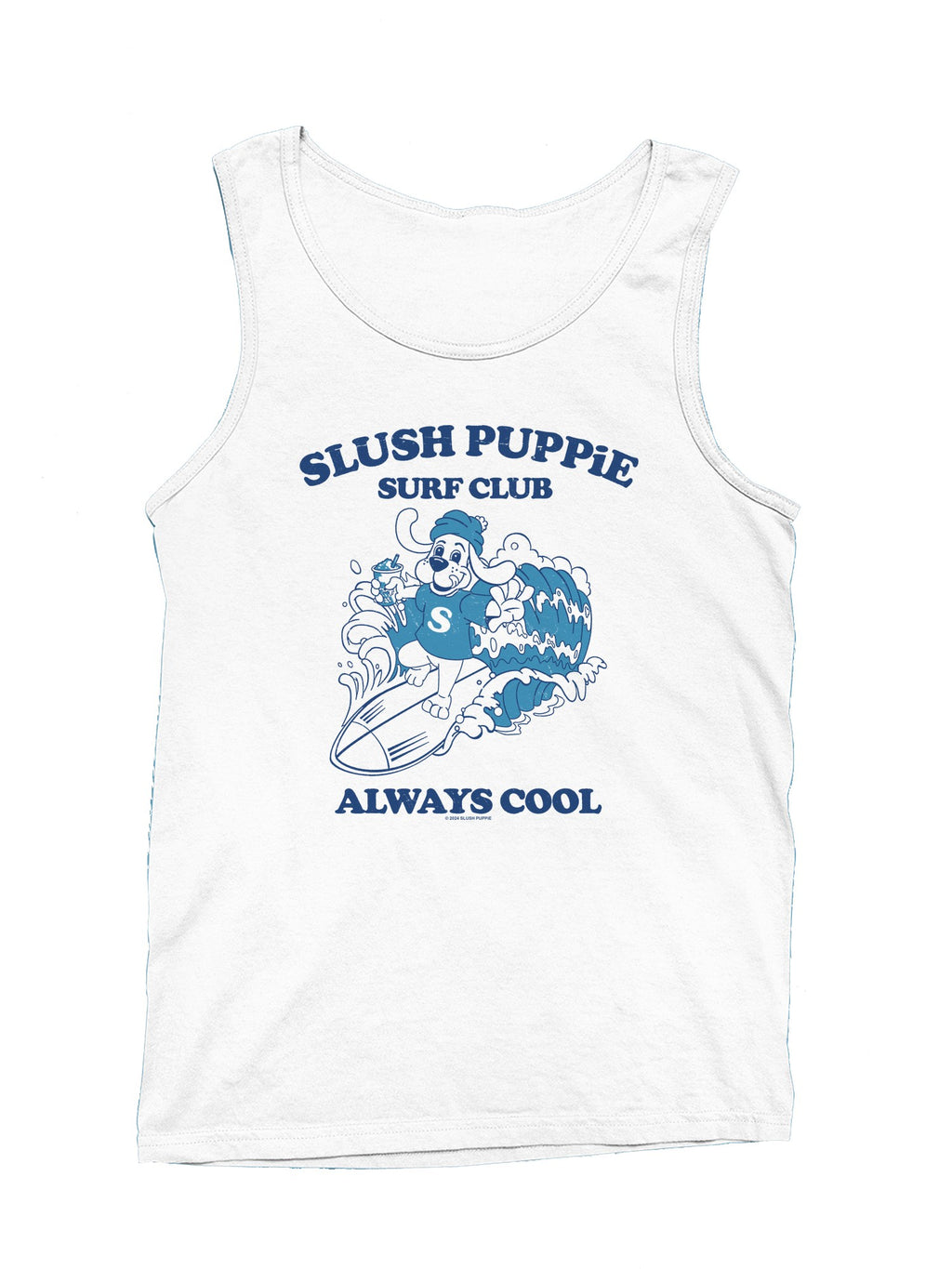 Officially Licensed Slush Puppie Surf Club Cool Dog Men's Tank Top