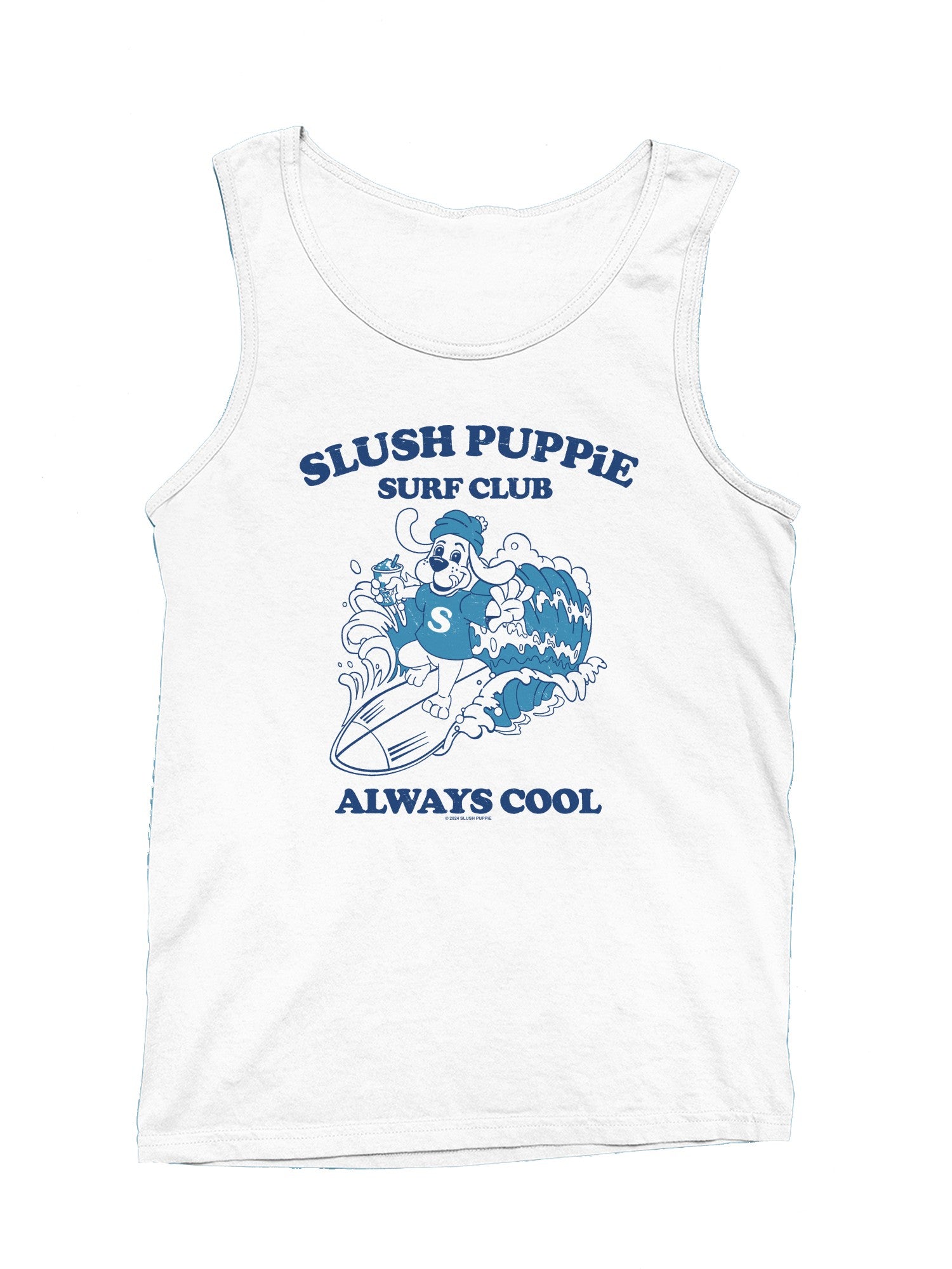 Officially Licensed Slush Puppie Surf Club Cool Dog Men's Tank Top