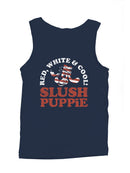 Officially Licensed Slush Puppie Red, White & Cool  Men's Tank Top