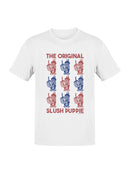 Officially Licensed Slush Puppie Red Blue Puppie Art Men's T-shirt