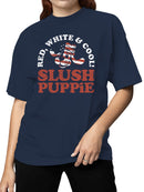 Officially Licensed Slush Puppie Red, White & Cool  Women's T-shirt