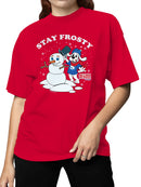 Officially Licensed Slush Puppie Frosty Snowman Women's T-shirt
