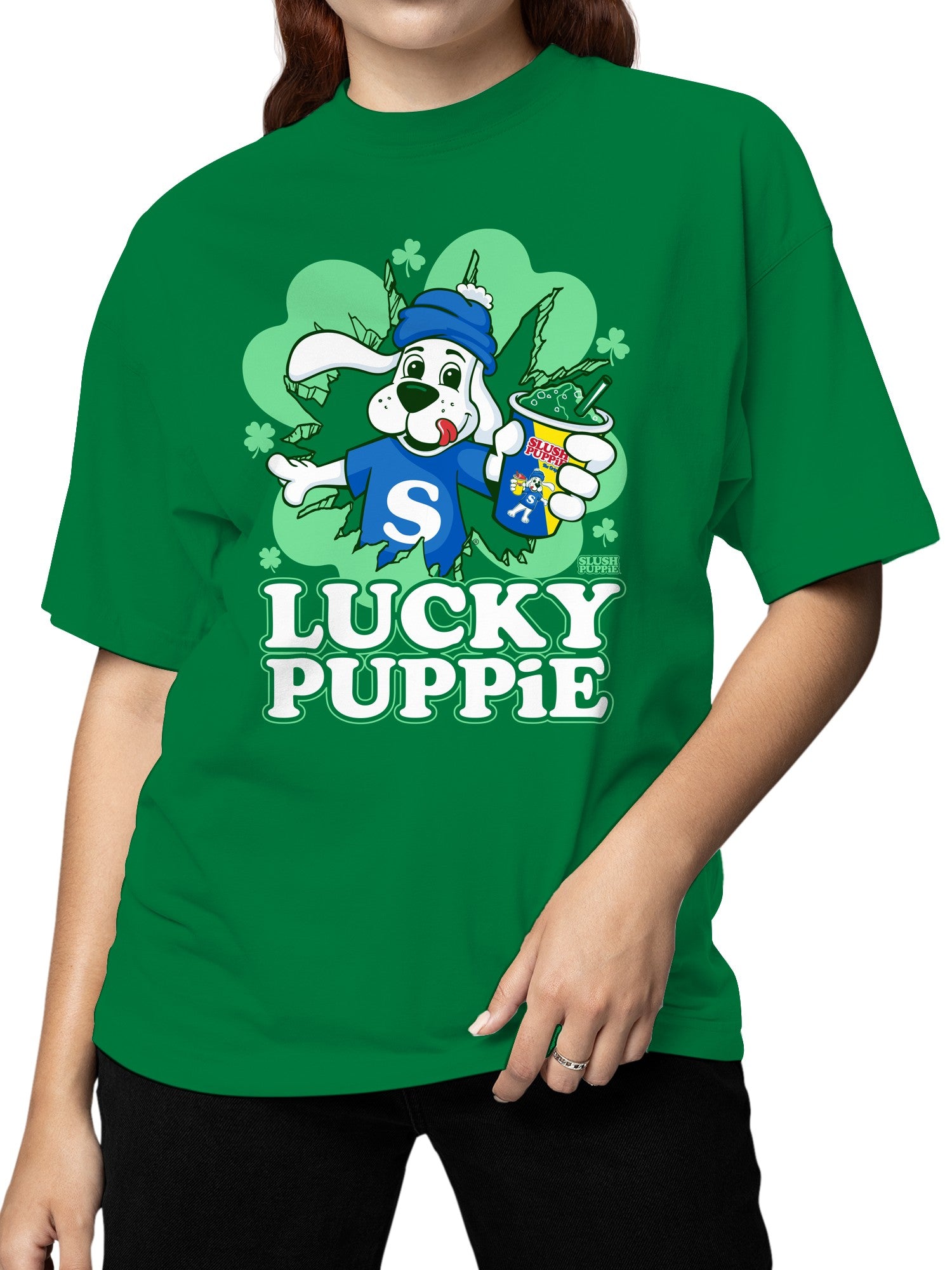 Officially Licensed Slush Puppie Lucky Pup Slushie Women's T-shirt