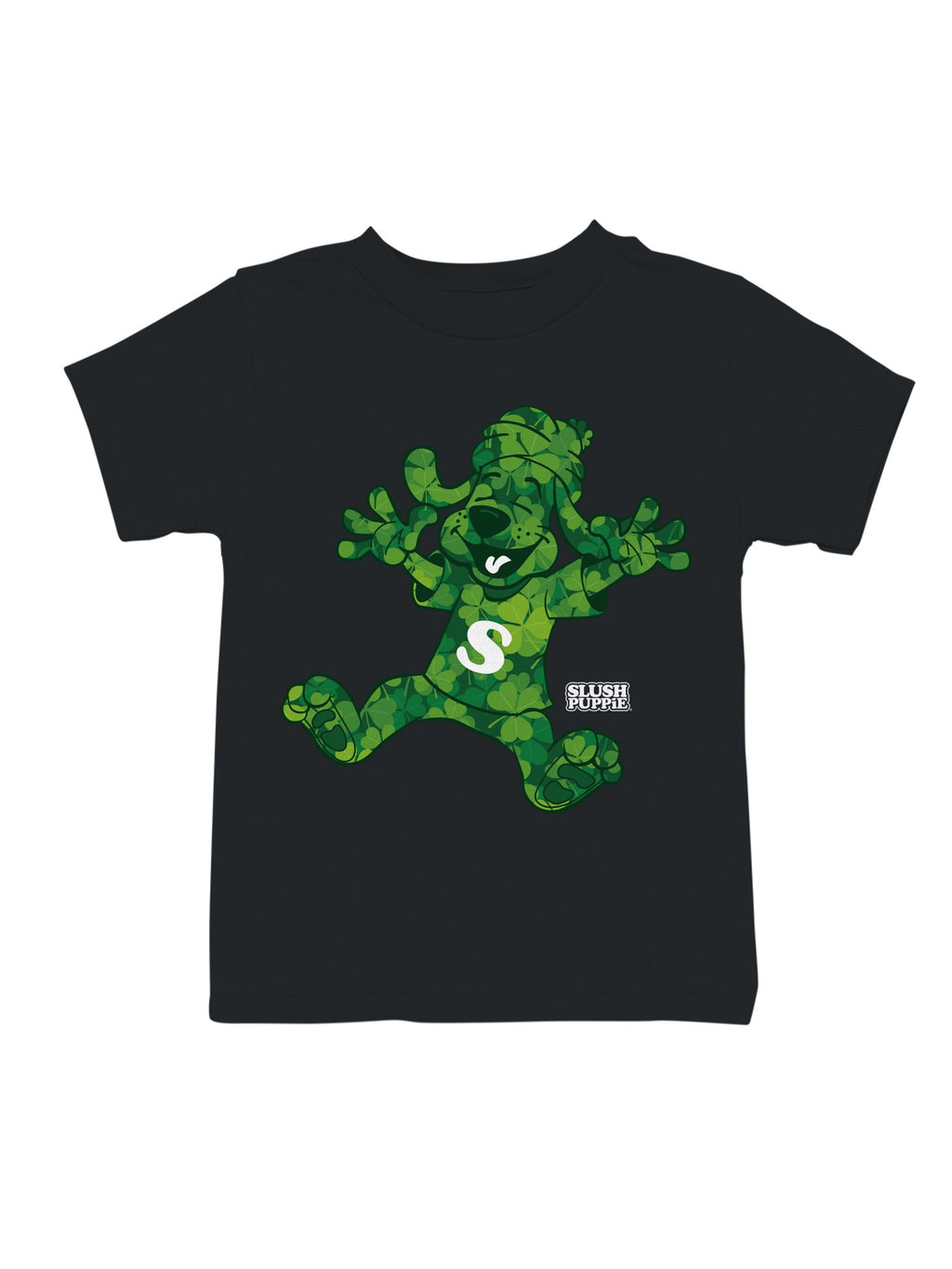 Officially Licensed Slush Puppie Green Clover Dog Plush Toy Youth's T-shirt