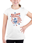 Officially Licensed Slush Puppie Vintage Patriotic Puppie  Youth's T-shirt
