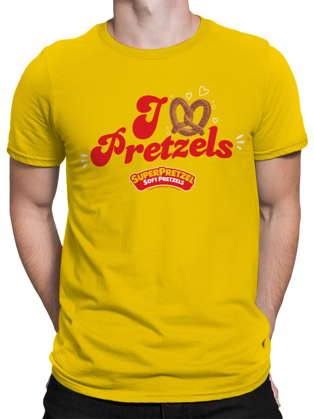 Officially Licensed Super Pretzel Pretzel Love Men's T-shirt