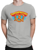 Officially Licensed Super Pretzel Vintage Logo Design Men's T-shirt