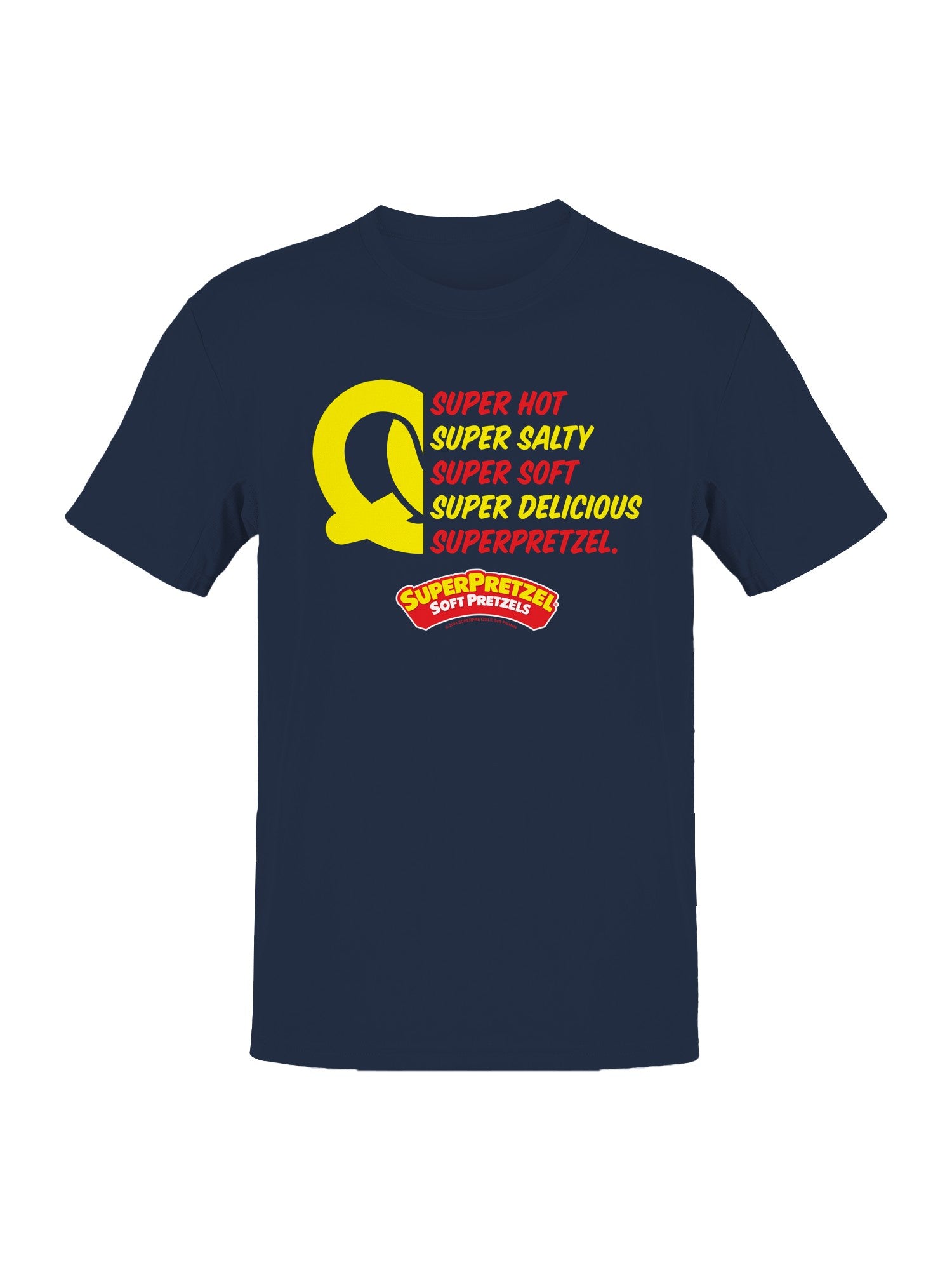 Officially Licensed Super Pretzel Super Delicious Pretzels Men's T-shirt