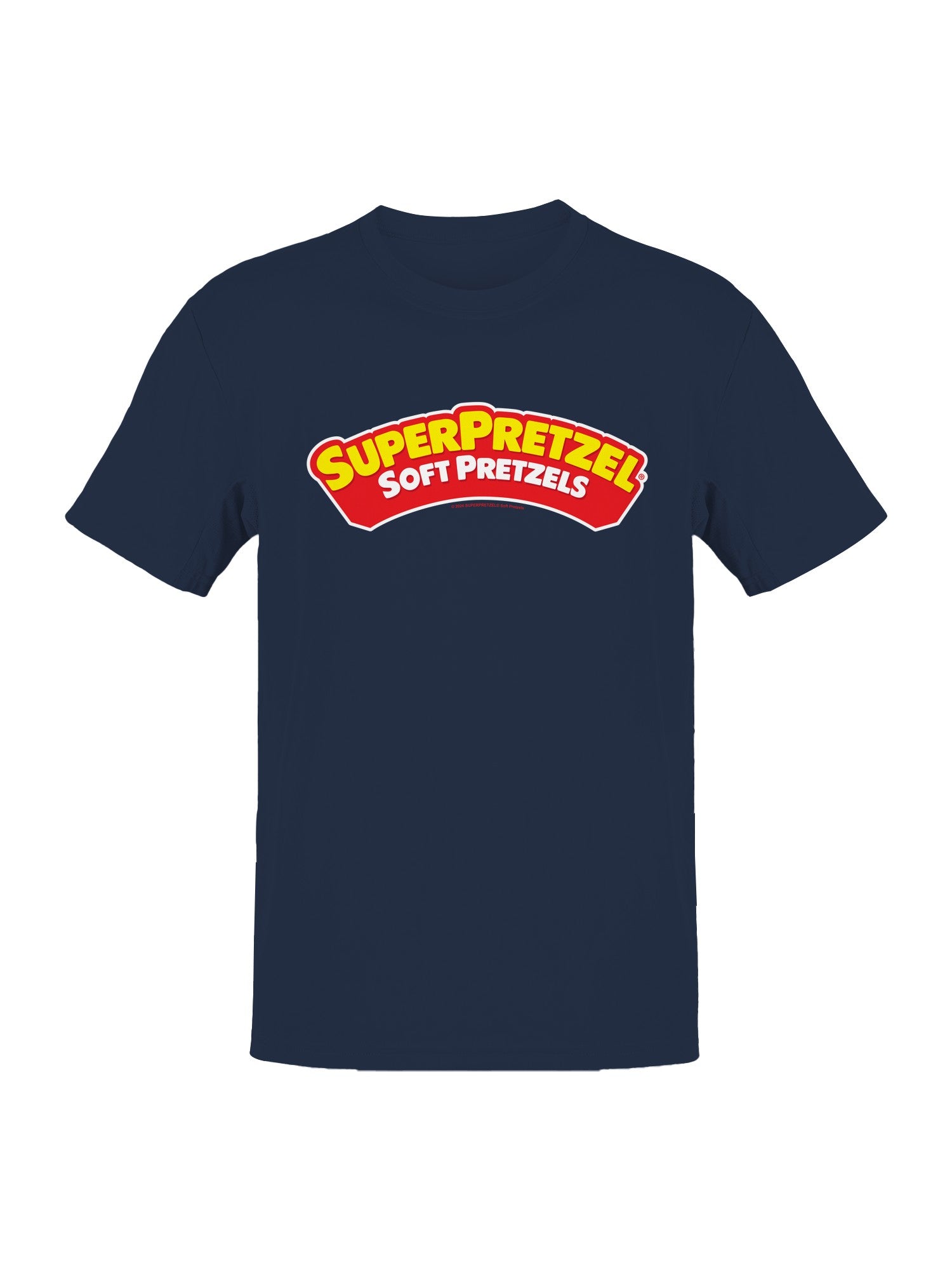 Officially Licensed Super Pretzel Soft Pretzels Logo Men's T-shirt