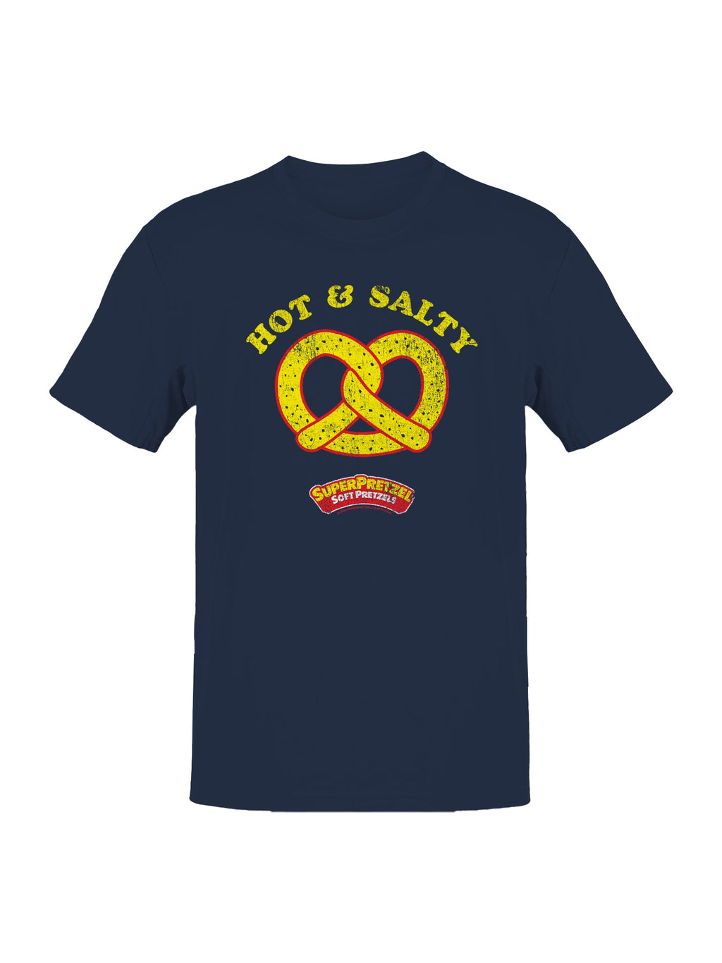 Officially Licensed Super Pretzel Hot & Salty Pretzel Delight Men's T-shirt