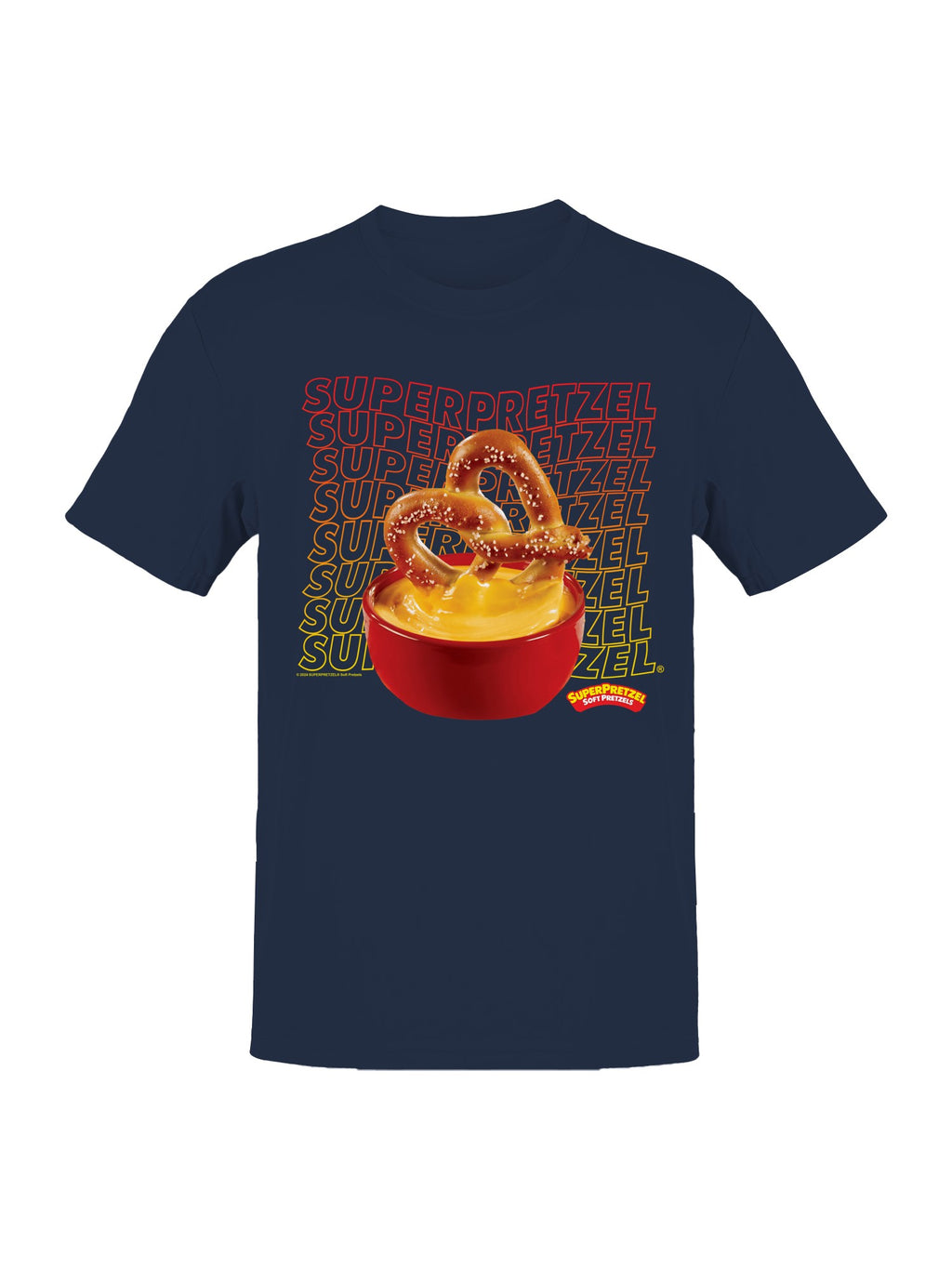 Officially Licensed Super Pretzel Delicious Pretzel Cheese Delight Men's T-shirt