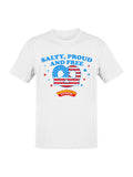 Officially Licensed Super Pretzel Salty, Proud, and Free Pretzel Men's T-shirt