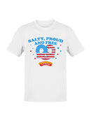 Officially Licensed Super Pretzel Salty, Proud, and Free Pretzel Men's T-shirt
