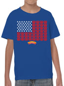 Officially Licensed Super Pretzel Stars and Stripes Youth's T-shirt