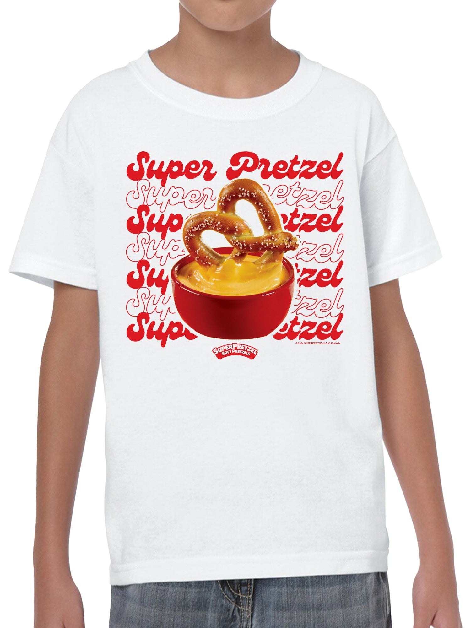 Officially Licensed Super Pretzel Soft Pretzels Delight Youth's T-shirt