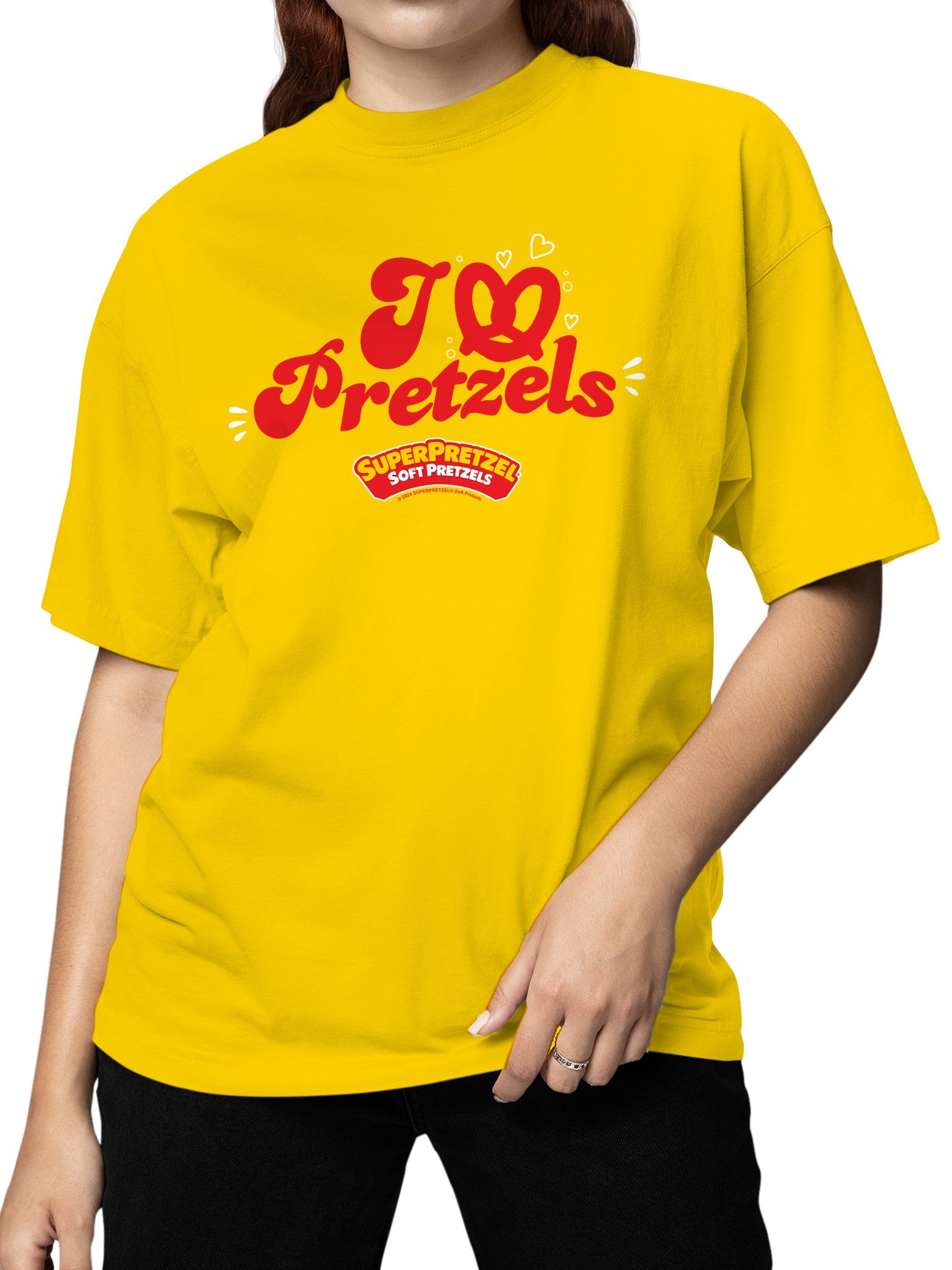 Officially Licensed Super Pretzel I Love Pretzels  Women's T-shirt