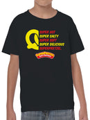 Officially Licensed Super Pretzel Super Delicious Pretzels Youth's T-shirt