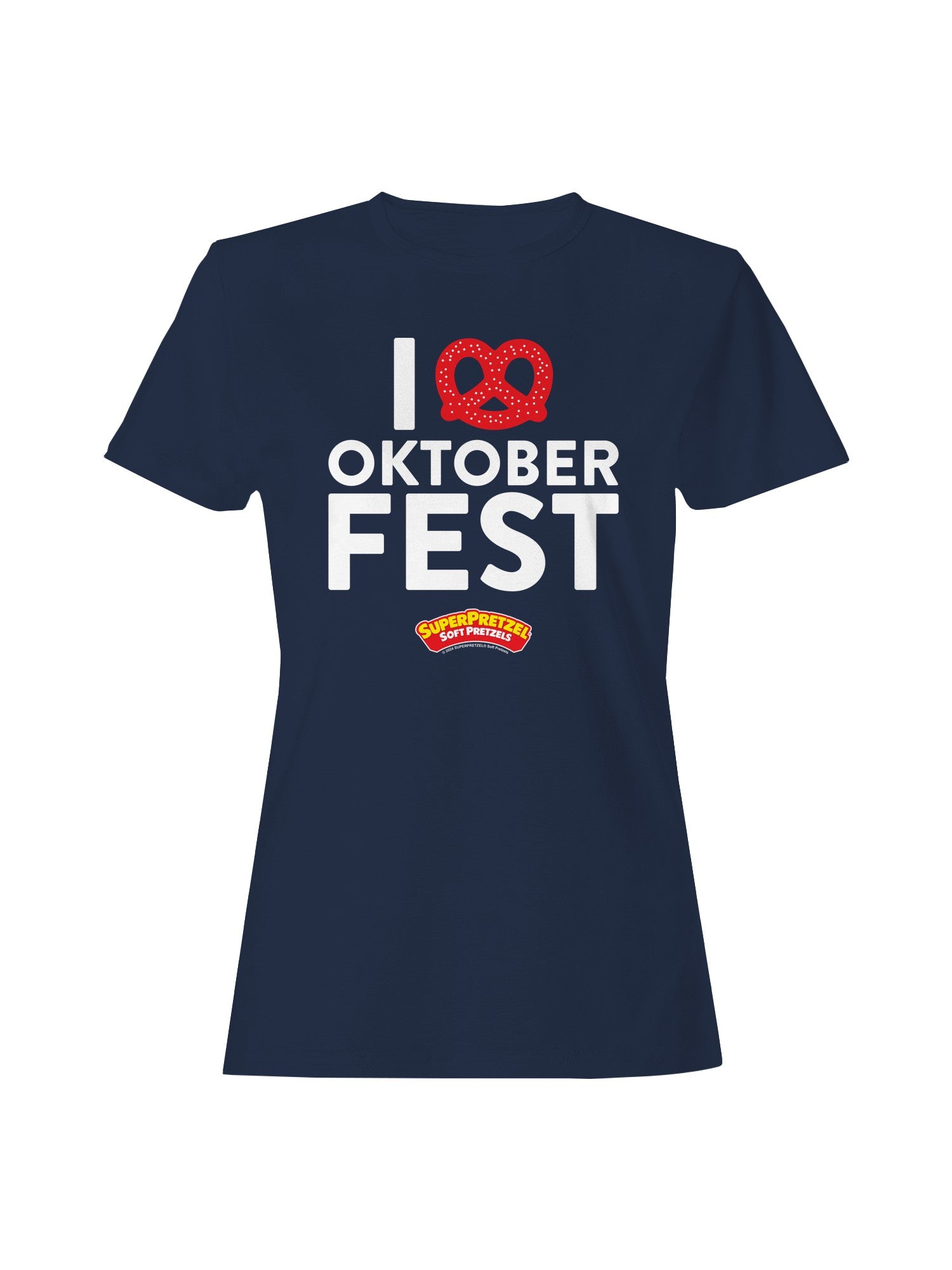 Officially Licensed Super Pretzel Oktoberfest Pretzel Women's T-shirt
