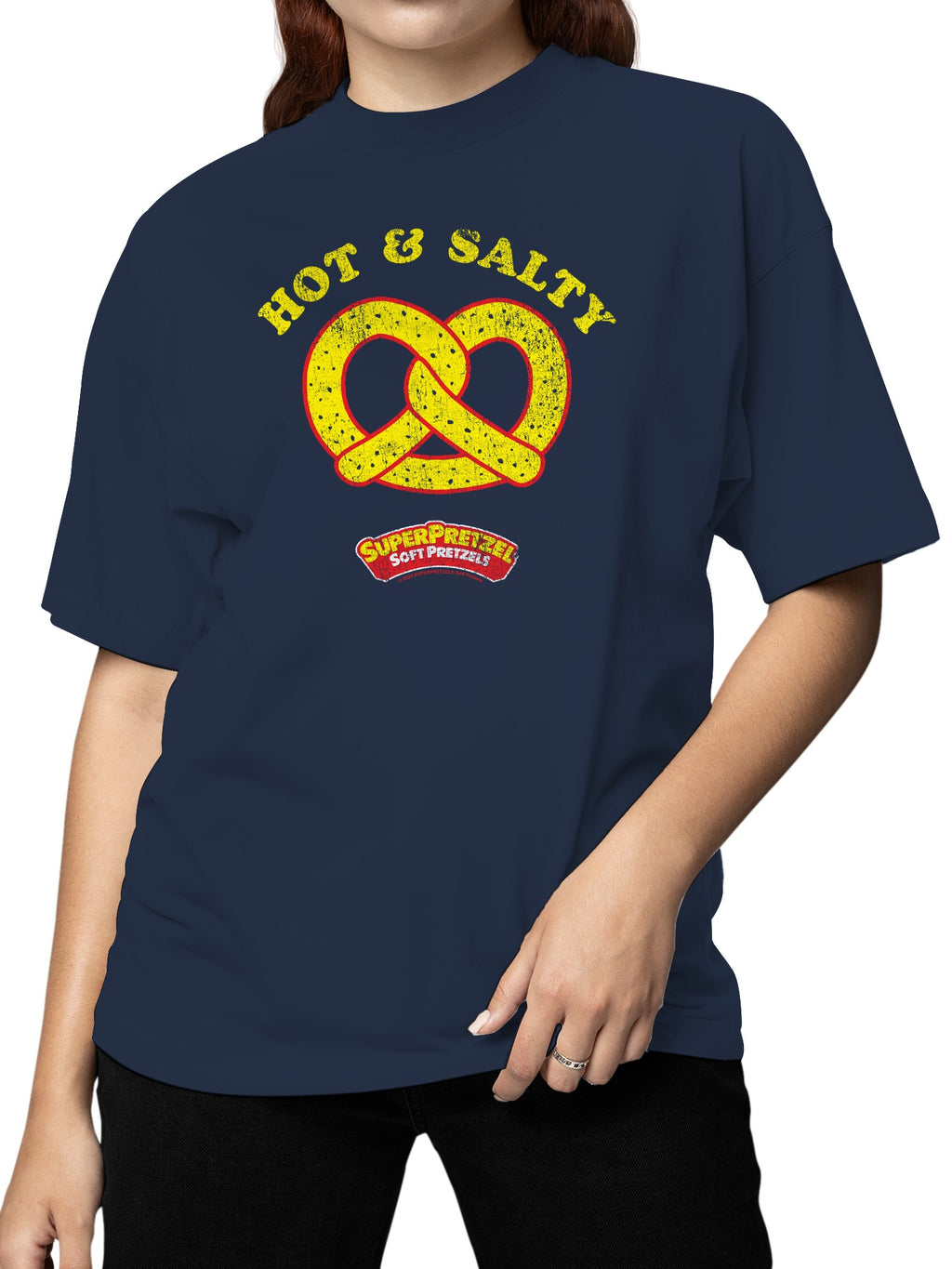 Officially Licensed Super Pretzel Hot & Salty Pretzel Delight Women's T-shirt