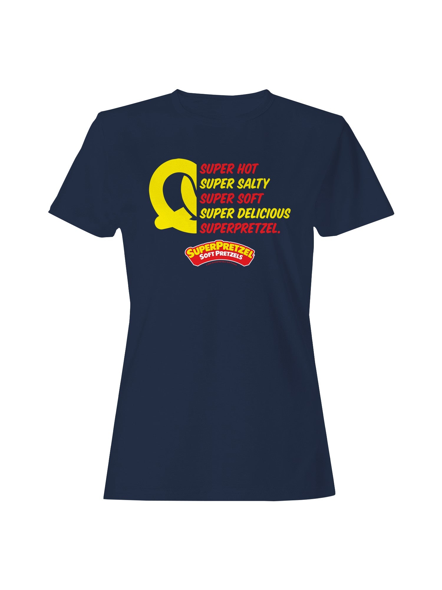 Officially Licensed Super Pretzel Super Delicious Pretzels Women's T-shirt